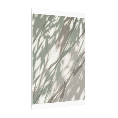 Japandi Shadow Play in Dappled | Japanese Pattern Canvas Art