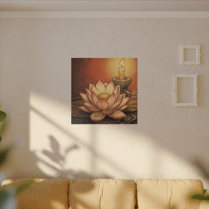 Fukinsei Dried Flowers Canvas Art - Japandi Texture