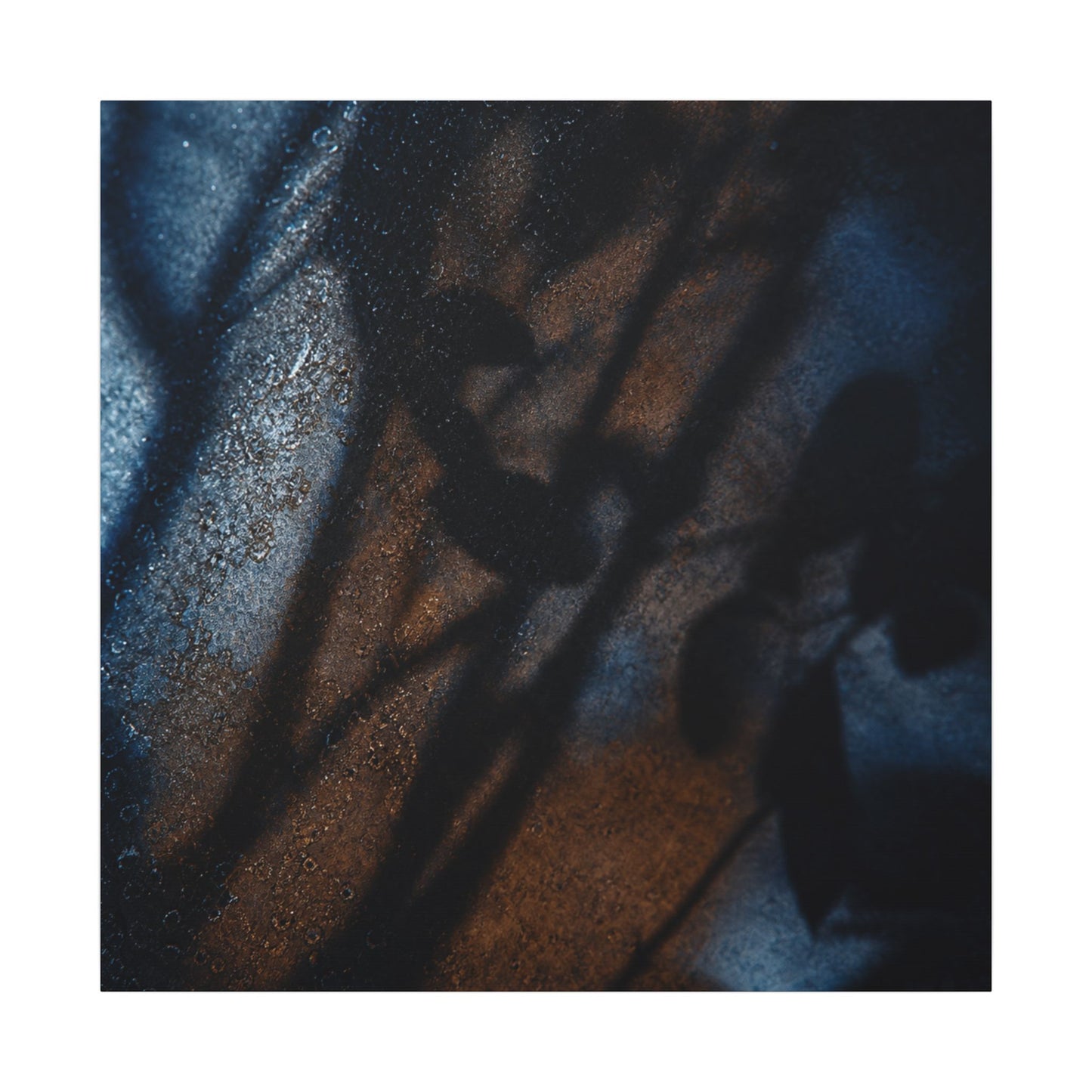 Moonlight Shadow Play Canvas Art - Dark Japandi Ma