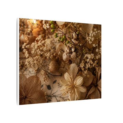 Spring Dried Flowers Japanese Pattern Canvas Art | Earthy Decor