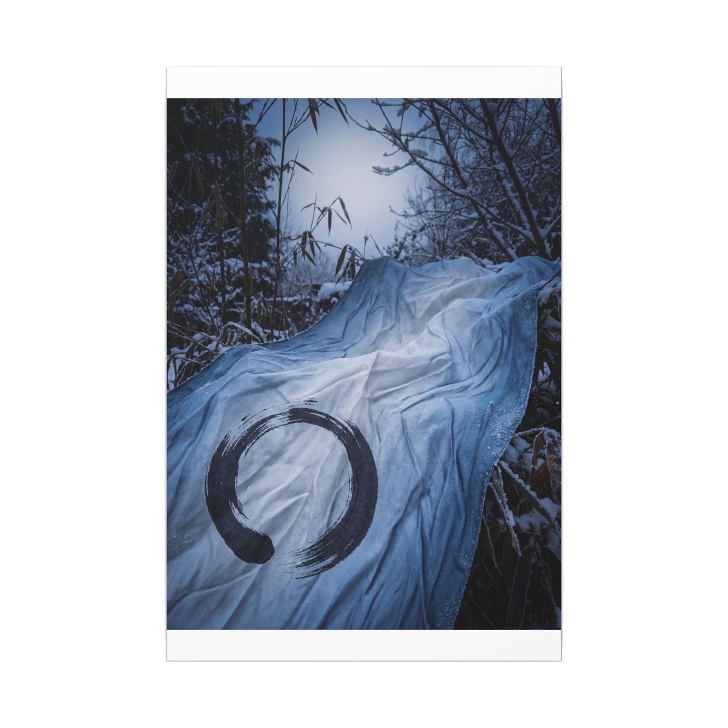 Moonlight Silk Drape Canvas Art - Zen Datsuzoku