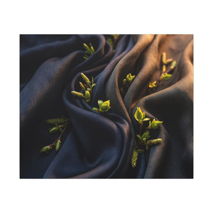 Spring Silk Drape Moody Minimal Canvas Art | Luxurious Decor