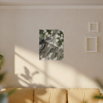 Spring Paper Fold Watercolor Canvas Art | Warm Decor
