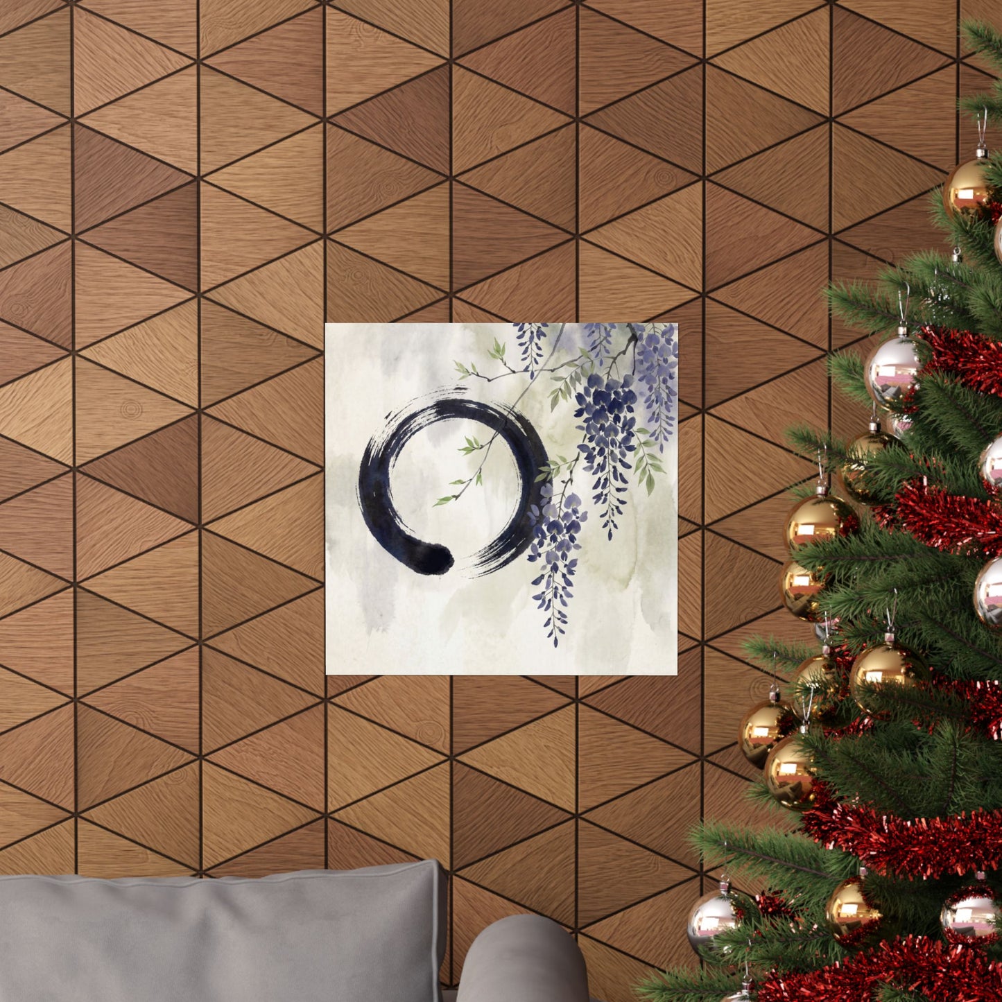 Overcast Wisteria Wall Art Print - Zen Shibui