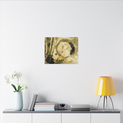 Ink Brushstroke Sumi E Canvas Art | Calm Zen Art