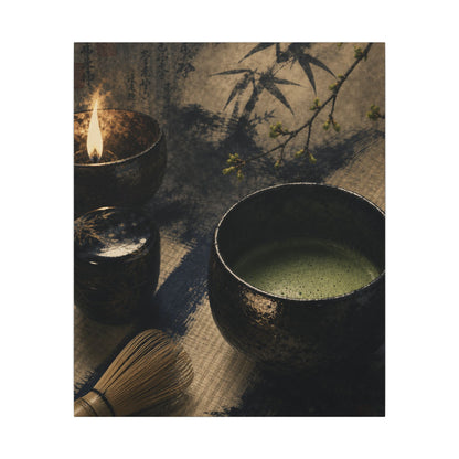 Ma Tea Ceremony Canvas Art - Zen Sumi E