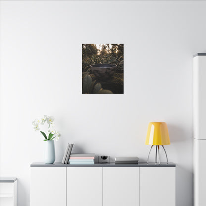 Ceramic Bowl Canvas Art | Summer Dark Japandi Charcoal Ink Art
