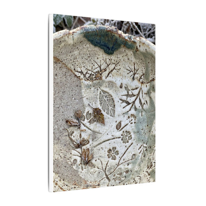Ceramic Bowl Winter Canvas Art | Japandi Earthy Design