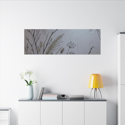 Spring Dried Flowers Japanese Pattern Canvas Art | Cozy Decor