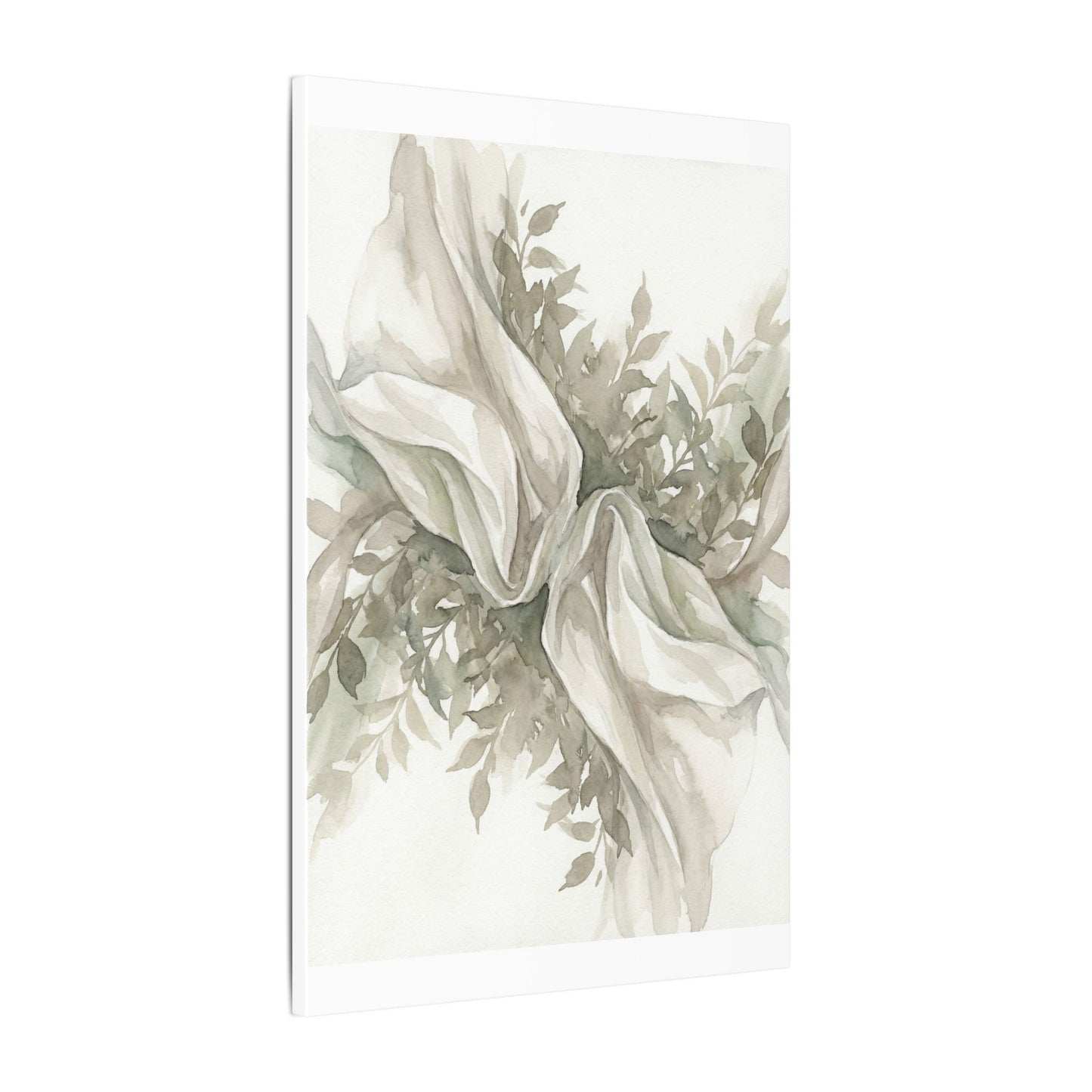 Summer Silk Drape Watercolor Canvas Art | Cozy Decor