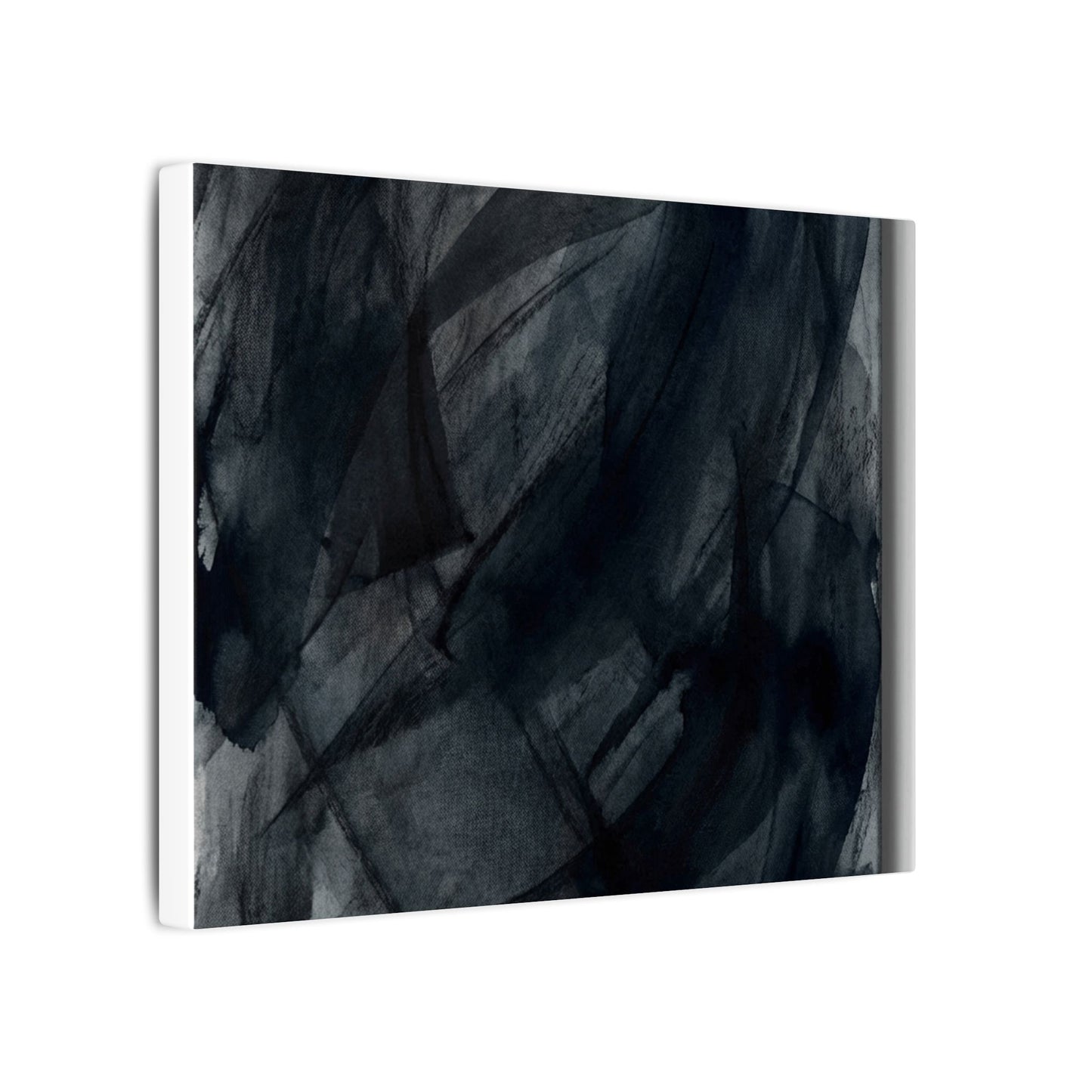 Deep Tones Dark Japandi Charcoal Canvas Art