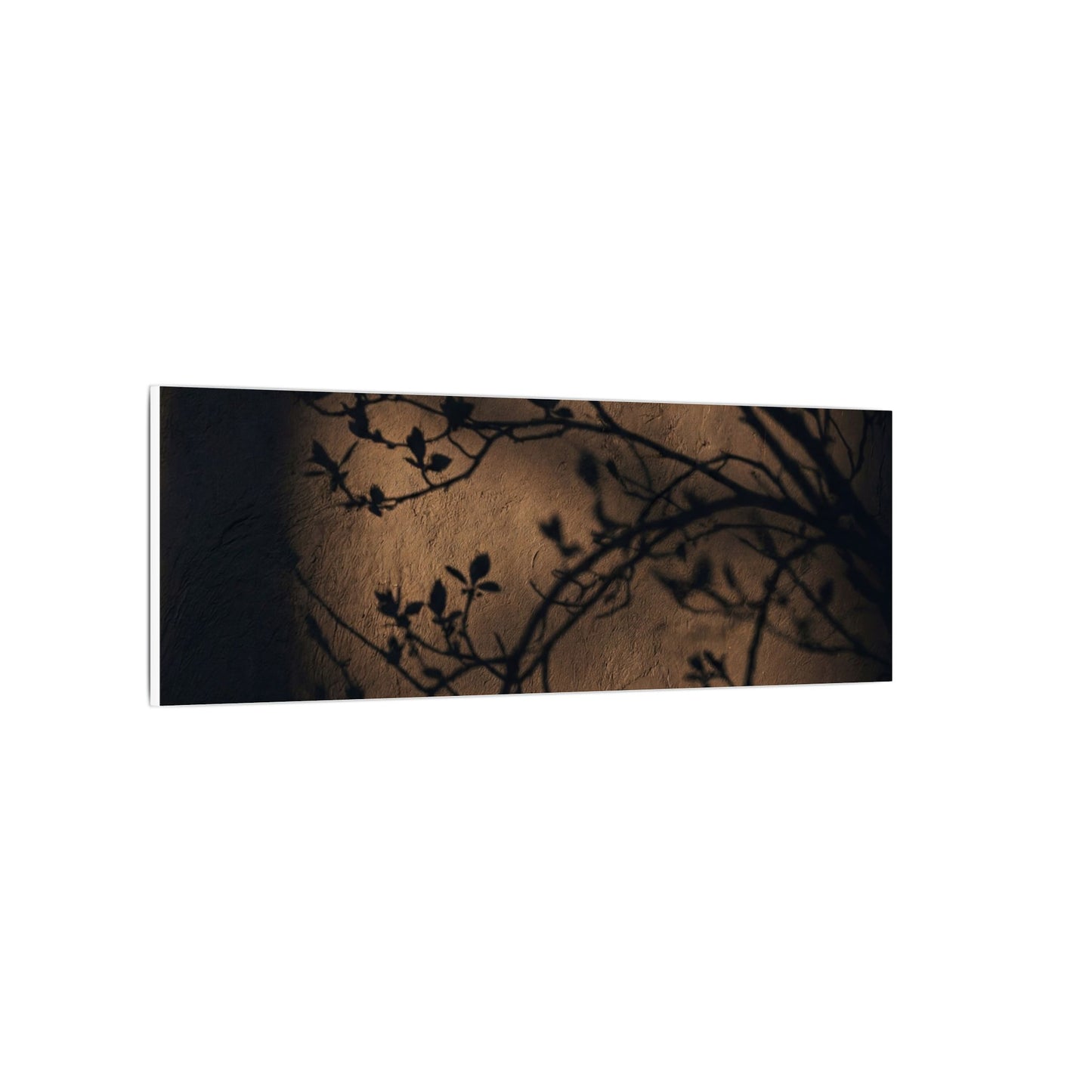 Dark Japandi Shadow Play in Golden Hour | Shadow Zen Canvas Art