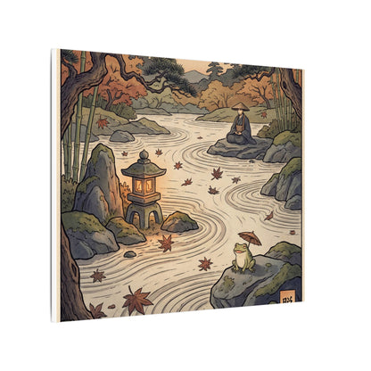 Rock Garden Autumn Canvas Art | Zen Serene Design