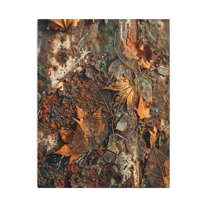 Rust Patina Canvas Art | Autumn Japandi Texture Art