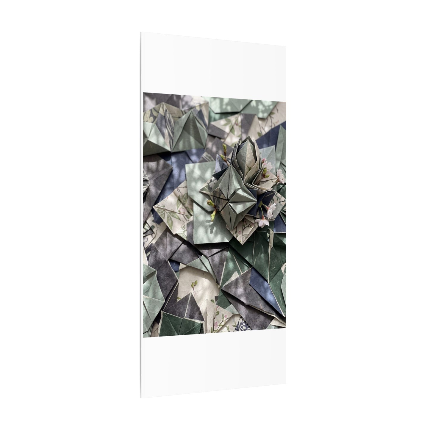 Shibui Paper Fold Canvas Art - Japandi Japanese Pattern