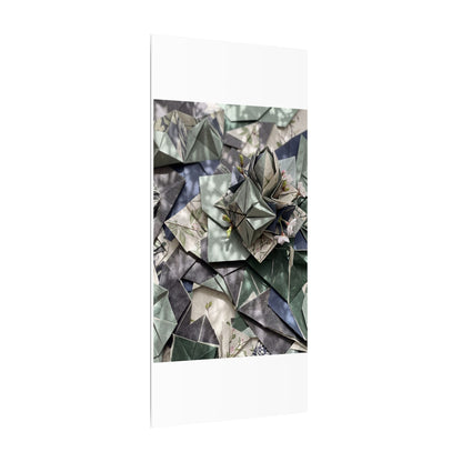 Shibui Paper Fold Canvas Art - Japandi Japanese Pattern