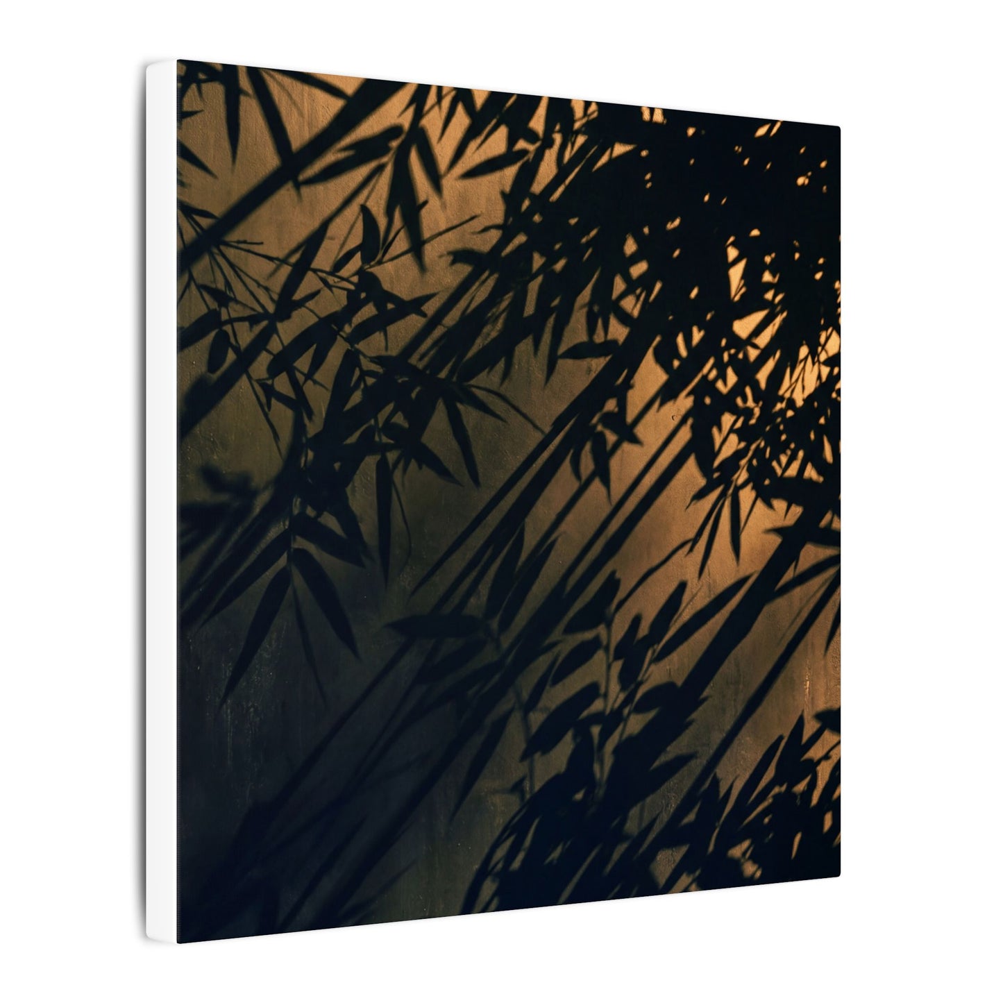 Sophisticated Shadow Play Canvas Art - Shadow Zen Dark Japandi