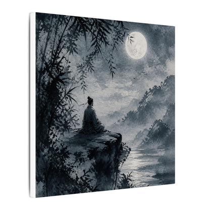Ink Brushstroke Sumi E Canvas Art | Serene Zen Art