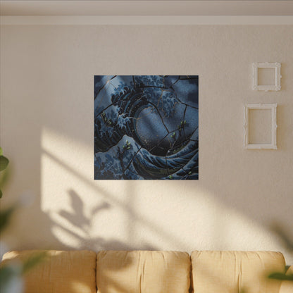 Ocean Wave Spring Canvas Art | Kintsugi Artful Design