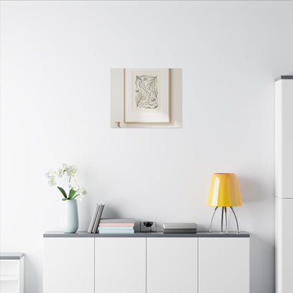 Japandi Charcoal Canvas Art