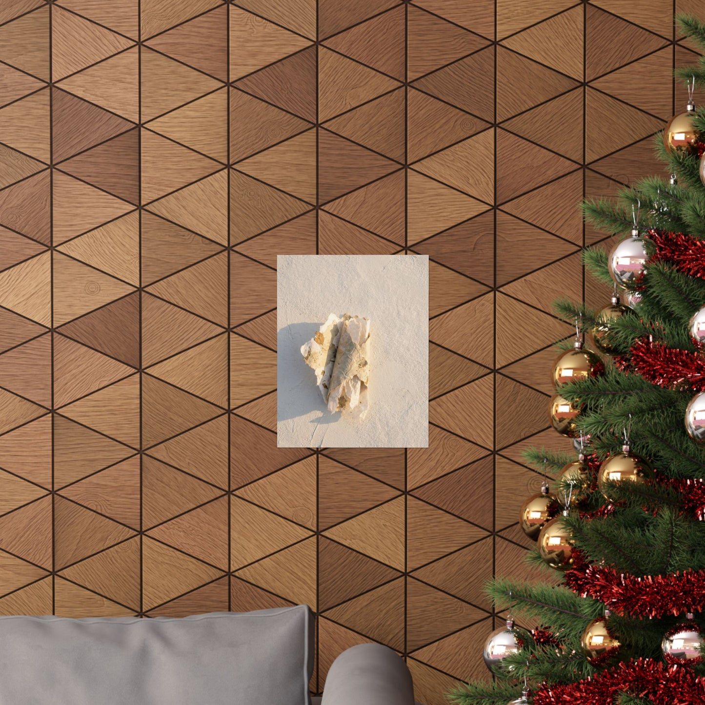 Paper Fold Texture Wall Art Print | Cozy Japandi Art