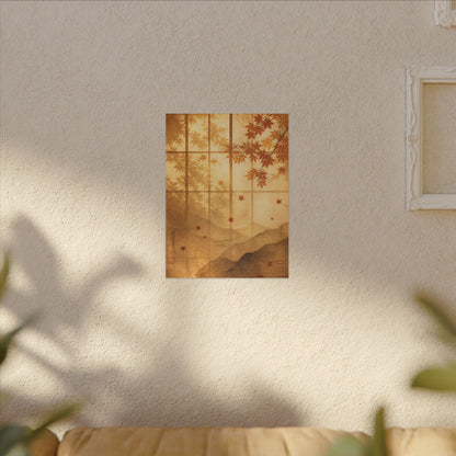 Shoji Screen Texture Canvas Art | Earthy Japandi Art