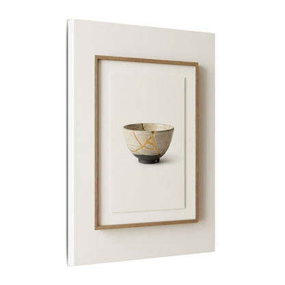 Kintsugi Charcoal Canvas Art
