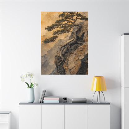 Summer Pine Tree Texture Canvas Art | Cozy Decor
