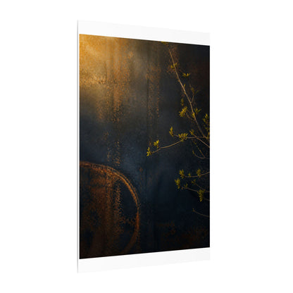 Spring Rust Patina Dark Texture Canvas Art | Moody Decor