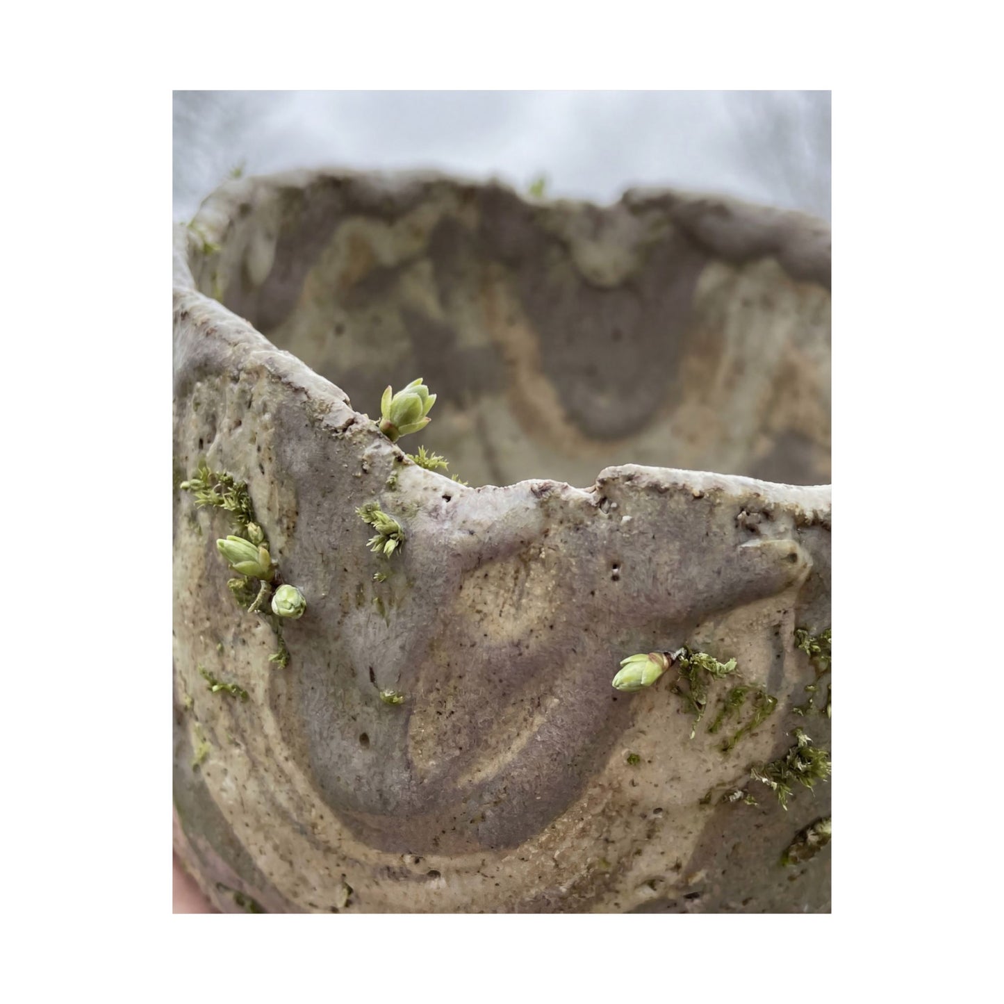 Overcast Ceramic Bowl Wall Art Print - Japandi Fukinsei