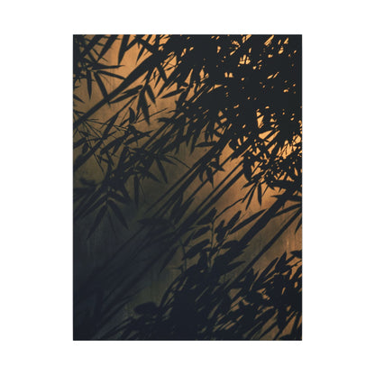 Sophisticated Shadow Play Canvas Art - Shadow Zen Dark Japandi