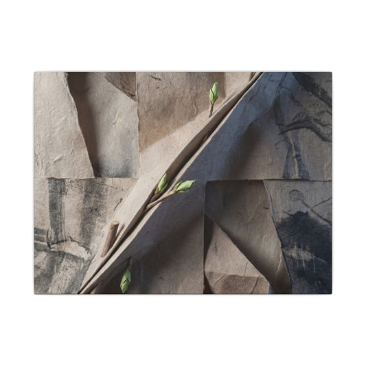 Paper Fold Canvas Art | Spring Japandi Japanese Pattern Art Art Print