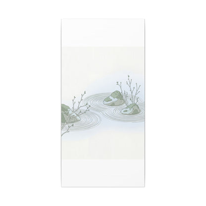 Moonlight Rock Garden Canvas Art - Japandi Ma