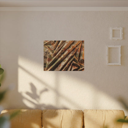 Paper Fold Autumn Canvas Art | Japandi Earthy Design