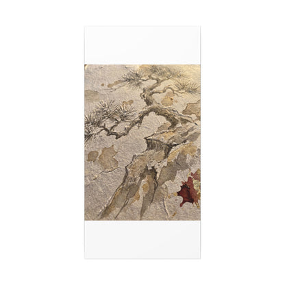 Pine Tree Canvas Art | Winter Japandi Japanese Pattern Art