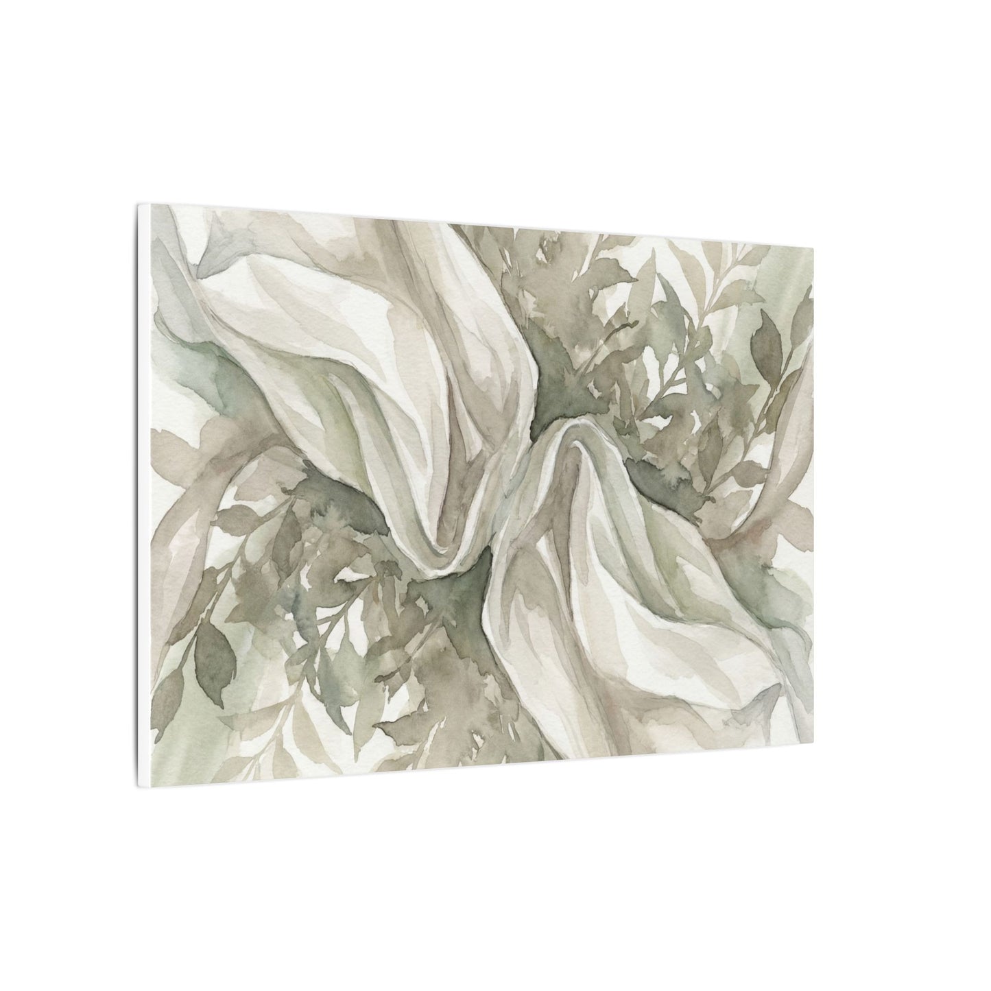 Summer Silk Drape Watercolor Canvas Art | Cozy Decor