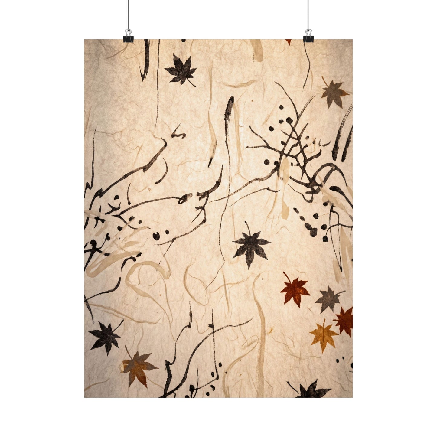Golden Hour Shoji Screen Wall Art Print - Japandi Fukinsei