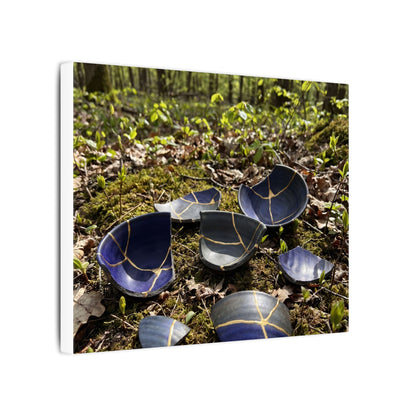 Philosophical Broken Pottery Canvas Art - Broken Beauty Kintsugi