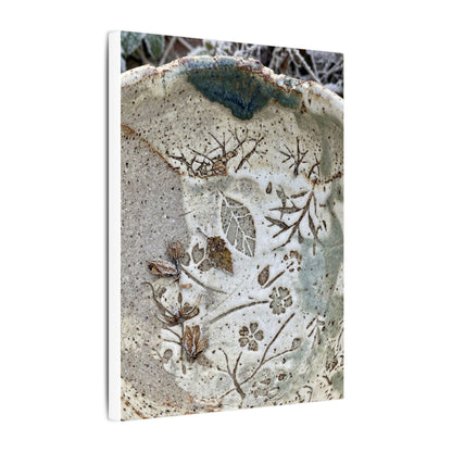 Ceramic Bowl Winter Canvas Art | Japandi Earthy Design