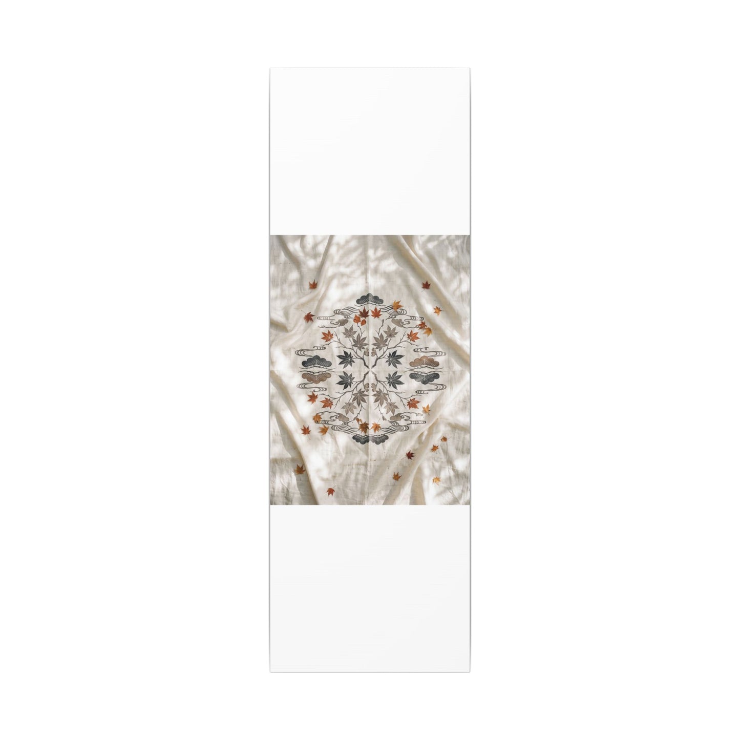 Elegant Silk Drape Canvas Art - Japanese Pattern Japandi