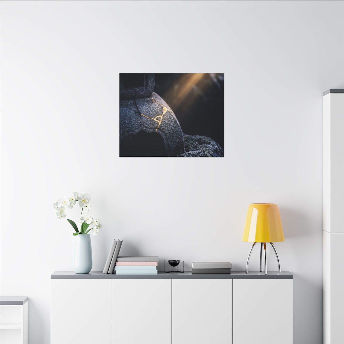 Ma Moonlit Garden Canvas Art - Kintsugi Broken Beauty