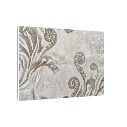 Japandi Fern Unfurling in Overcast | Japanese Pattern Canvas Art