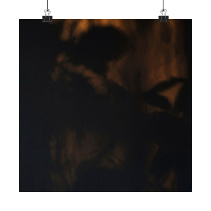Shadow Play Summer Wall Art Print | Dark Japandi Atmospheric Design Art Print
