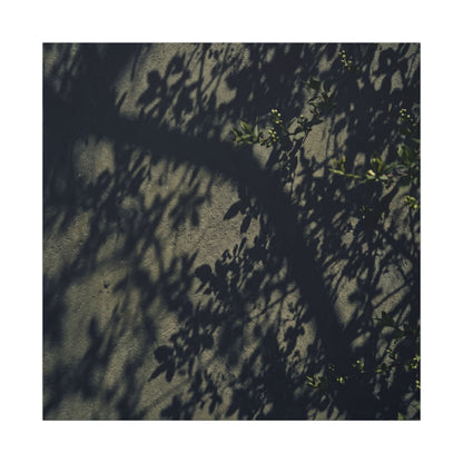 Atmospheric Shadow Play Canvas Art - Moody Minimal Dark Japandi
