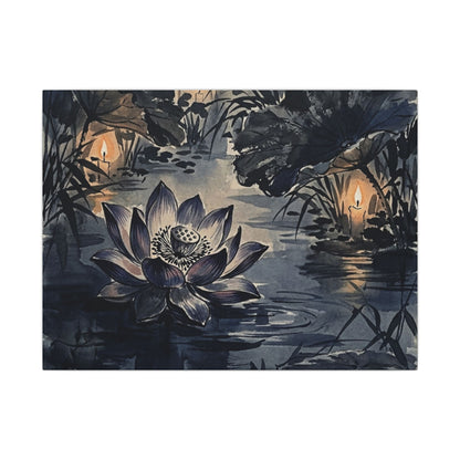 Fukinsei Lotus Flower Canvas Art - Zen Sumi E Art Print