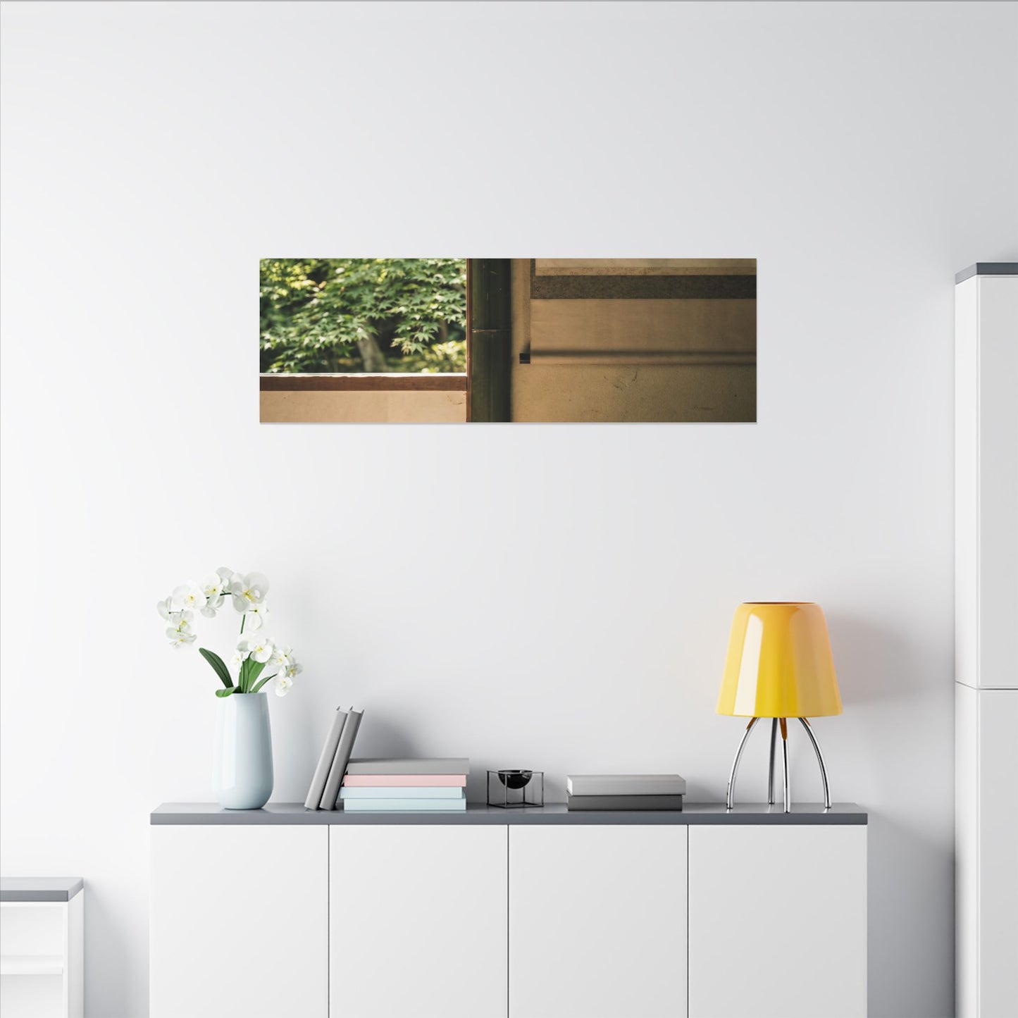 Tea Ceremony Enso Canvas Art | Serene Zen Art