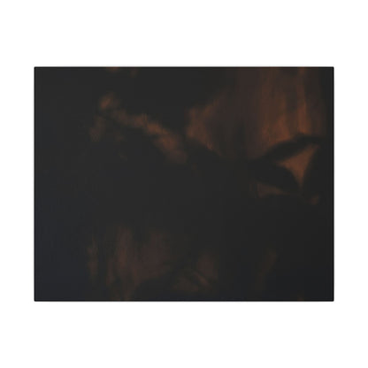 Shadow Play Summer Canvas Art | Dark Japandi Sophisticated Design Art Print
