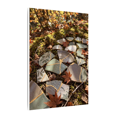 Broken Pottery Japanese Pattern Canvas Art | Elegant Japandi Art