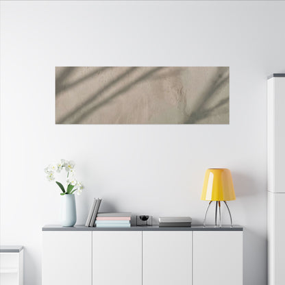 Shadow Play Japanese Pattern Canvas Art | Warm Japandi Art