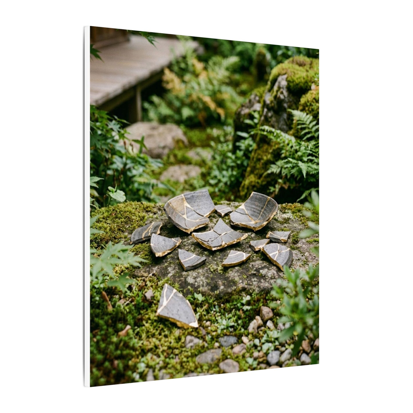 Summer Broken Pottery Gold Repair Canvas Art | Resilient Decor